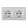 Розетка с заземлением и со шторкой Arte Milano SET16-2 SET16-2-40-1x2 silver