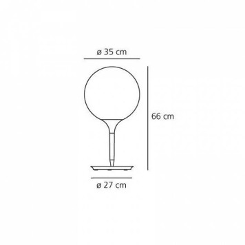 Настольная лампа декоративная Artemide 1049010A-5