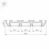 Профиль накладной Arlight PHS-3X-2000 ANOD 013209