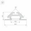 Профиль встраиваемый угловой внутренний Arlight PHS-V-2000 ANOD 013212