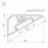 Профиль Arlight KLUS-LOCK-FM-BASE-2000 ANOD 020909