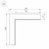 Соединитель угловой L-образный накладной Arlight S-LUX 30095