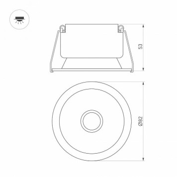 Встраиваемый светильник Arlight HARBOR 048289-1