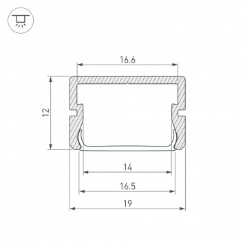 Профиль накладной Arlight SILER 058960-2
