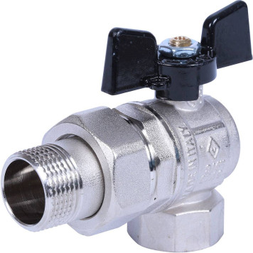Шаровой кран BUGATTI New Jersey с полусгоном 3/4& (внутренняя/наружная резьба)