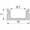 Профиль накладной Deko-Light AU-01-08 970007