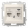 Розетка двойная RJ-12 и Ethernet RJ-45, без рамки Elbi Eleсtriс Zena Vega 609-010200-249