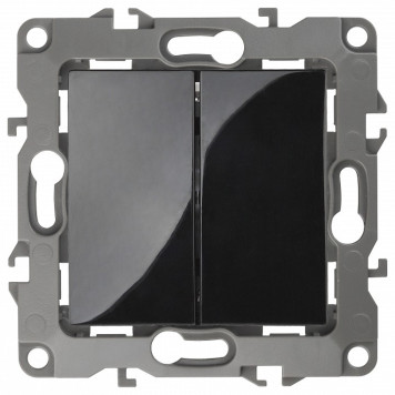 Переключатель двухклавишный без рамки Эра Эра 12 12-1104-06