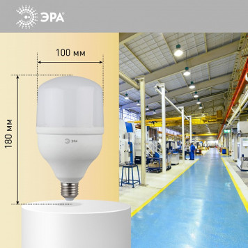 Лампа светодиодная Эра Стандарт LED POWER T100-30W-4000-E27-5