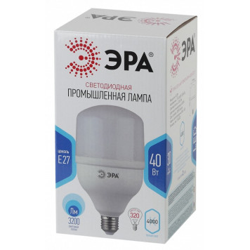 Лампа светодиодная Эра Стандарт LED POWER T120-40W-4000-E27-6