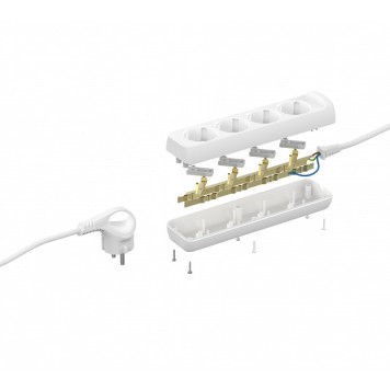 Удлинитель Эра U-4e-3m-3x1-4