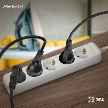 Удлинитель Эра U-5e-3m-3x1-3