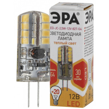 Лампа светодиодная Эра Стандарт LED JC-2,5W-12V-827-G4-1