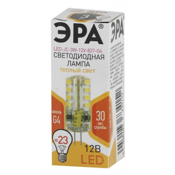 Лампа светодиодная Эра Стандарт LED JC-3W-12V-827-G4-2