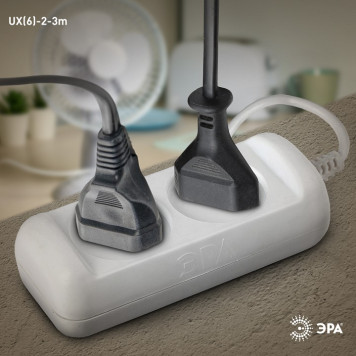 Удлинитель Эра UX(6)-2-3m-1