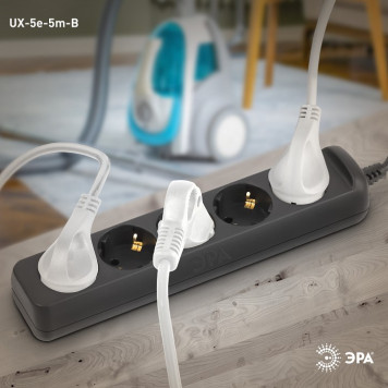 Удлинитель Эра UX-5e-5m-B-2