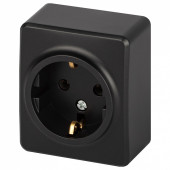 Розетка с заземлением и со шторкой Эра Эра Эксперт 11-2203-05