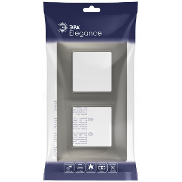 Рамка на 2 поста Эра Эра Elegance 14-5002-16-1