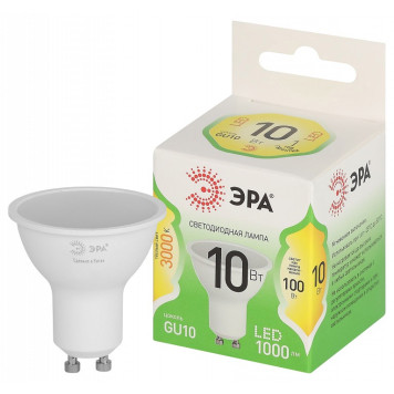 Лампа светодиодная Эра Green Line LED MR16-10W-830-GU10 GL-1