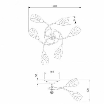Потолочная люстра Eurosvet Virginia 2275/6 хром-3