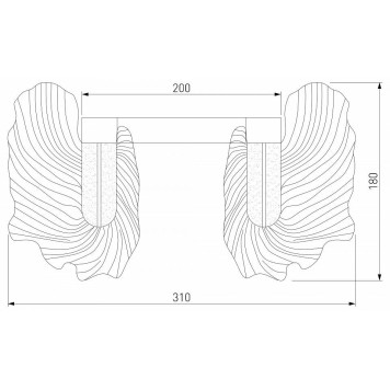 Накладной светильник Bogate apos;s Farfalla 90377/1-3