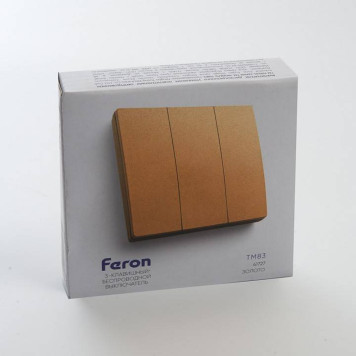 Выключатель беспроводной трехклавишный Feron Tm 83 41727-3