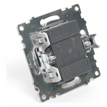 Выключатель двухклавишный без рамки Stekker Катрин 49019-5