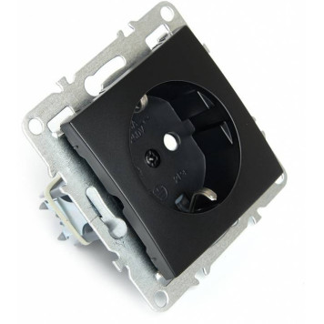 Розетка с заземлением и с шторками, без рамки Stekker Эрна 49154-2