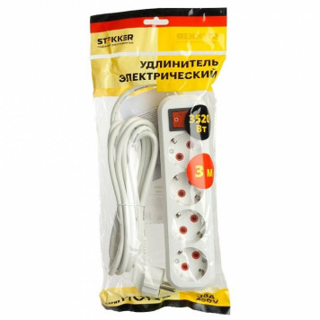 Удлинитель с выключателем Stekker Home 49359-4
