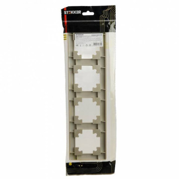 Рамка на 4 поста Stekker PFR00-7004-08 49609-4