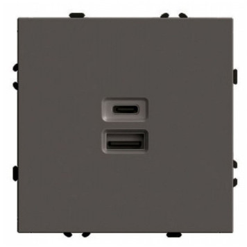 Розетка USB и type C без рамки Stekker Эмили 49931