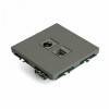 ТВ-розетка и розетка Ethernet RJ-45 без рамки Stekker Эмили 49950