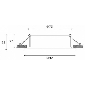 Встраиваемый светильник Hesby Lighting Eclipse HSBL_0110-4