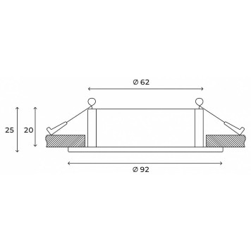Встраиваемый светильник Hesby Lighting Solis HSBL_0113-5
