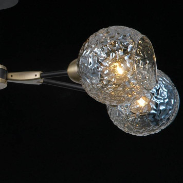 Люстра на штанге ILLUMICO IL0253-4CSQ-79 BK AB-3