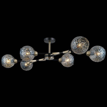 Люстра на штанге ILLUMICO IL0253-6CSQ-79 BK AB-1