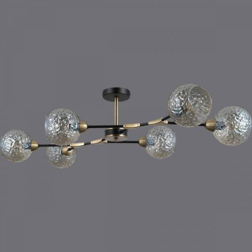 Люстра на штанге ILLUMICO IL0253-6CSQ-79 BK AB-2