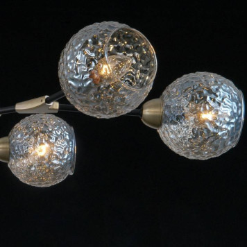 Люстра на штанге ILLUMICO IL0253-6CSQ-79 BK AB-3