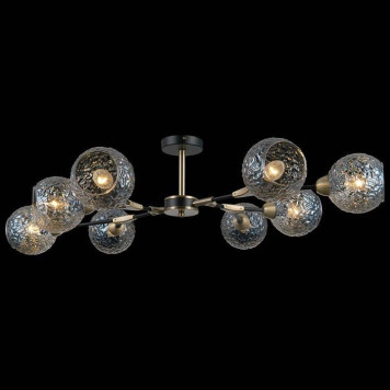 Люстра на штанге ILLUMICO IL0253-8CSQ-79 BK AB-1