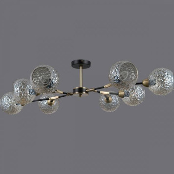 Люстра на штанге ILLUMICO IL0253-8CSQ-79 BK AB-2