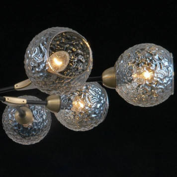 Люстра на штанге ILLUMICO IL0253-8CSQ-79 BK AB-3