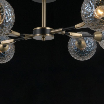 Люстра на штанге ILLUMICO IL0253-8CSQ-79 BK AB-5