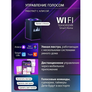 Потолочная люстра Natali Kovaltseva OLIMP LED SMART 84005-6