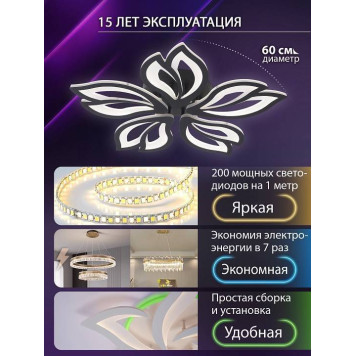 Потолочная люстра Natali Kovaltseva FORTUNA LED LAMPS 81107/5C-4