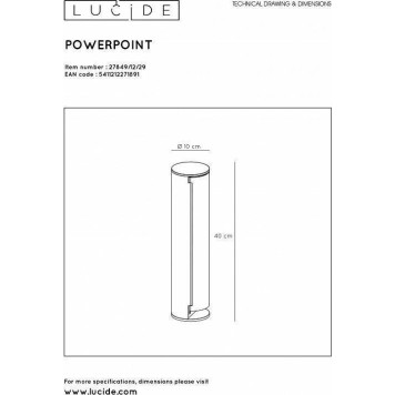 Блок розеток наземный Lucide Powerpoint 27849/12/29-10