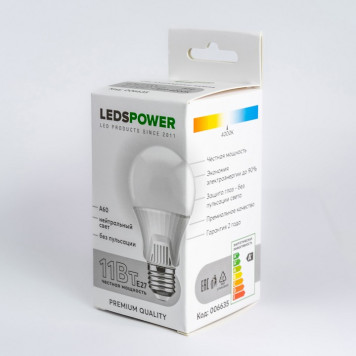 Лампа светодиодная LEDS POWER A60 006635-4