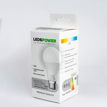 Лампа светодиодная LEDS POWER A60 006659-1
