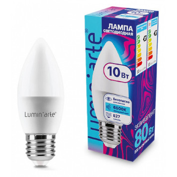Лампа светодиодная Luminarte E27 10Вт 6500K LSTD-C37-10W6KE27