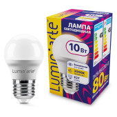 Лампа светодиодная Luminarte  E27 10Вт 3000K LSTD-G45-10W3KE27