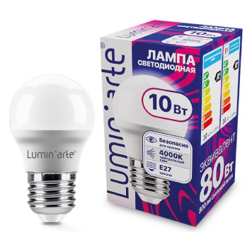 Лампа светодиодная Luminarte E27 10Вт 4000K LSTD-G45-10W4KE27